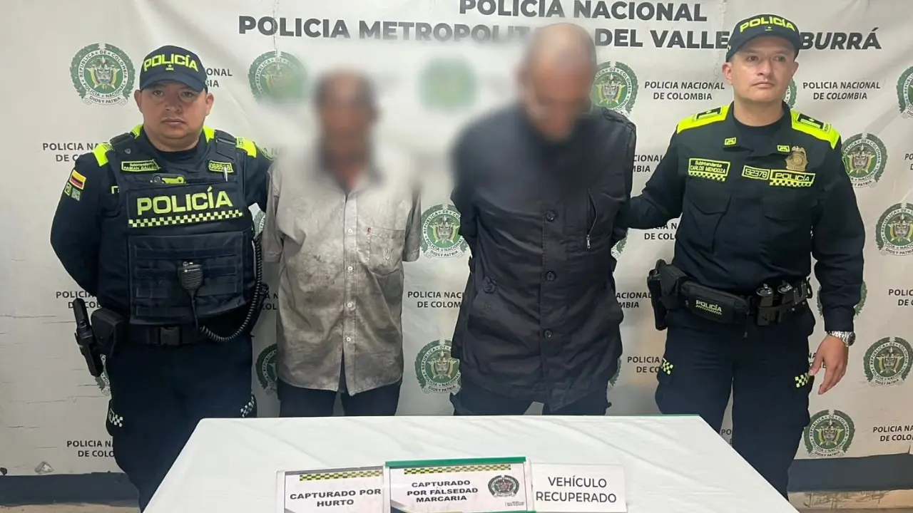 Pillaron a dos 'joyitas' maquillando una placa de una camioneta robada por el CAI Santa Lucía