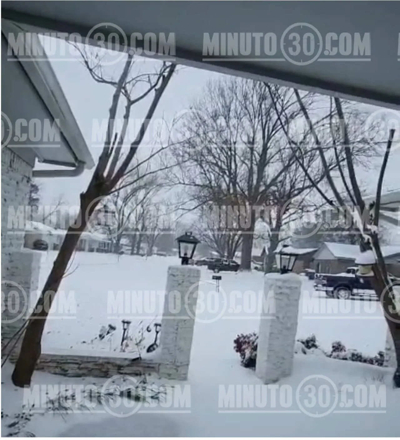 Y cuando se abre la puerta de la casa se ve así, en Tulsa