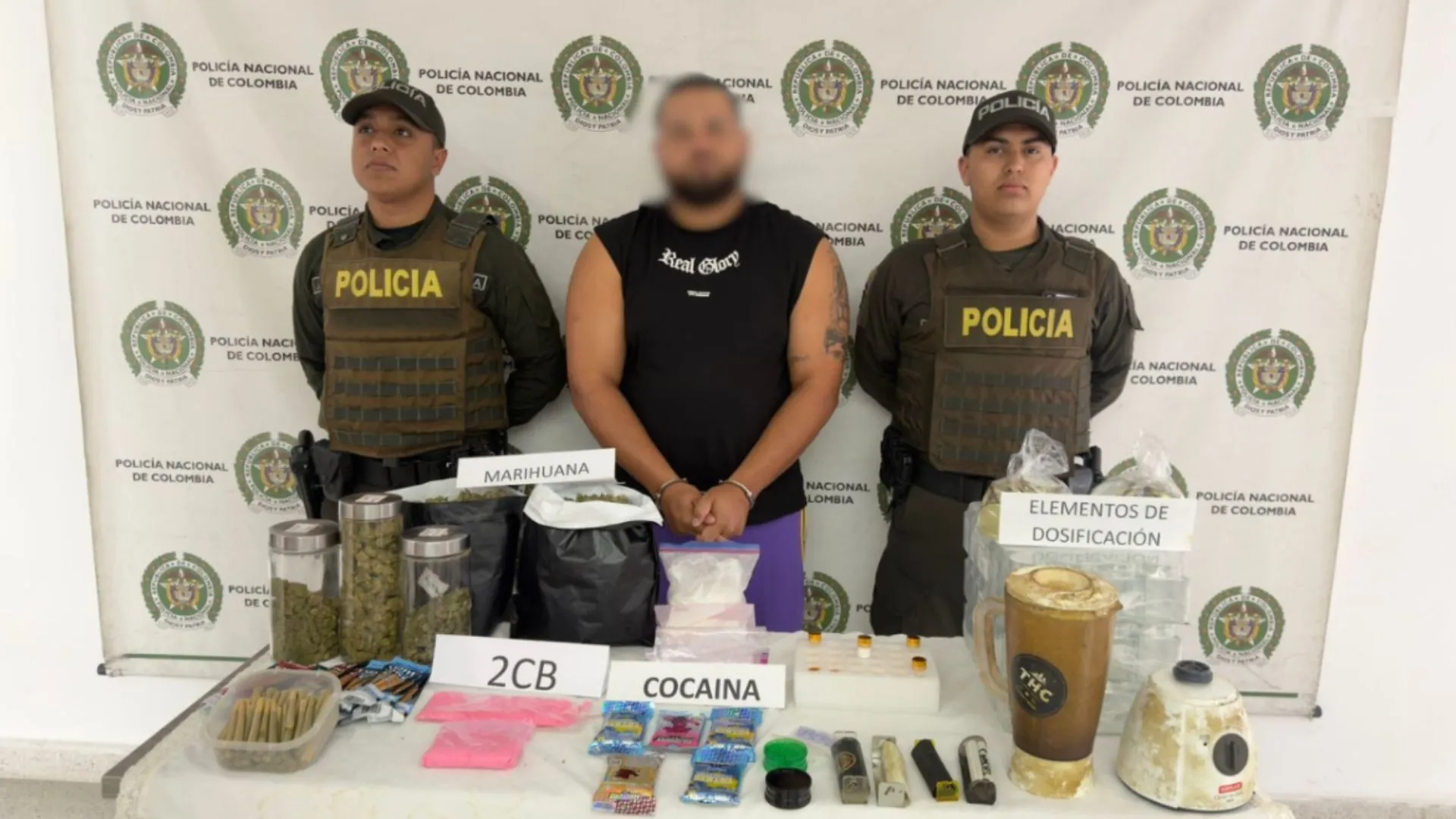 ¡Cayó alias ‘El Chamo’! Desmantelan laboratorio de drogas que surtía a extranjeros en Sabaneta