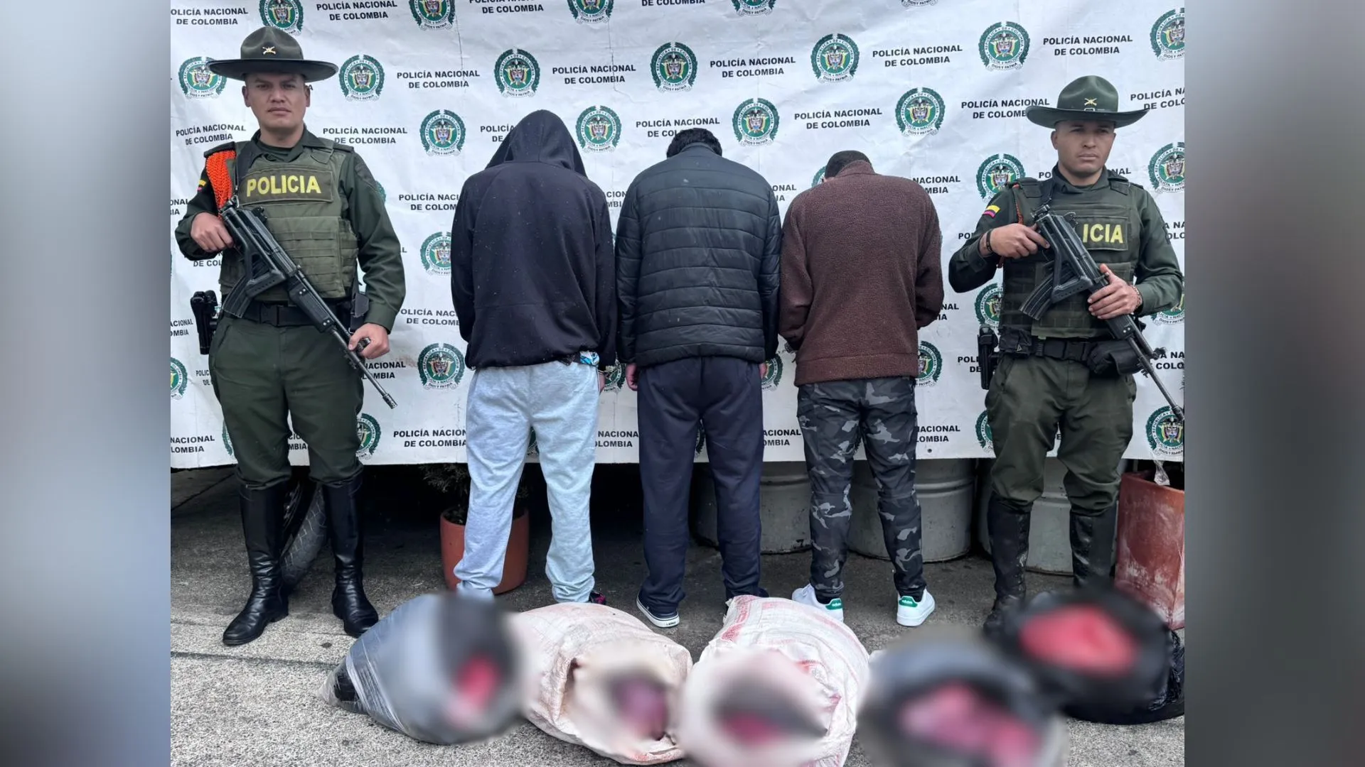 ¡Pilas con lo que compra! Capturan en San Pedro a tres hombres con 500 kilos de carne en mal estado