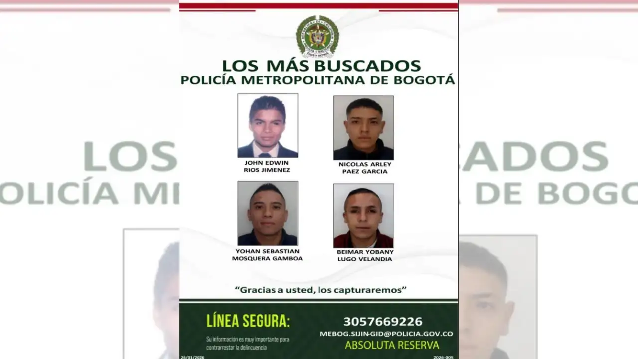 Policía de Bogotá busca a cuatro cabecillas de la banda ‘Los Pumas’ por hurto de carros de alta gama