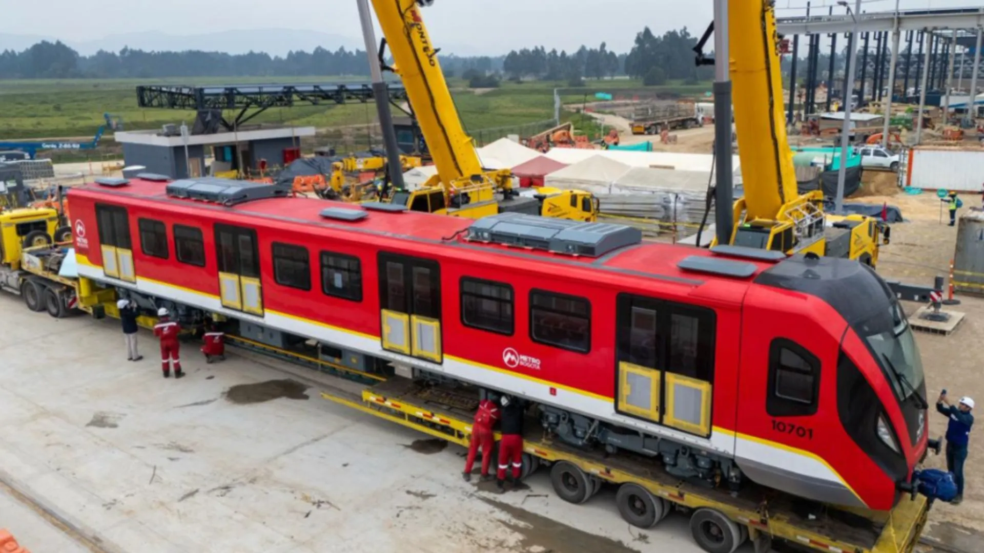 ¡Nuevo hito para Bogotá! Sexto tren ya está en la ciudad y en junio iniciarán pruebas en el viaducto de Kennedy