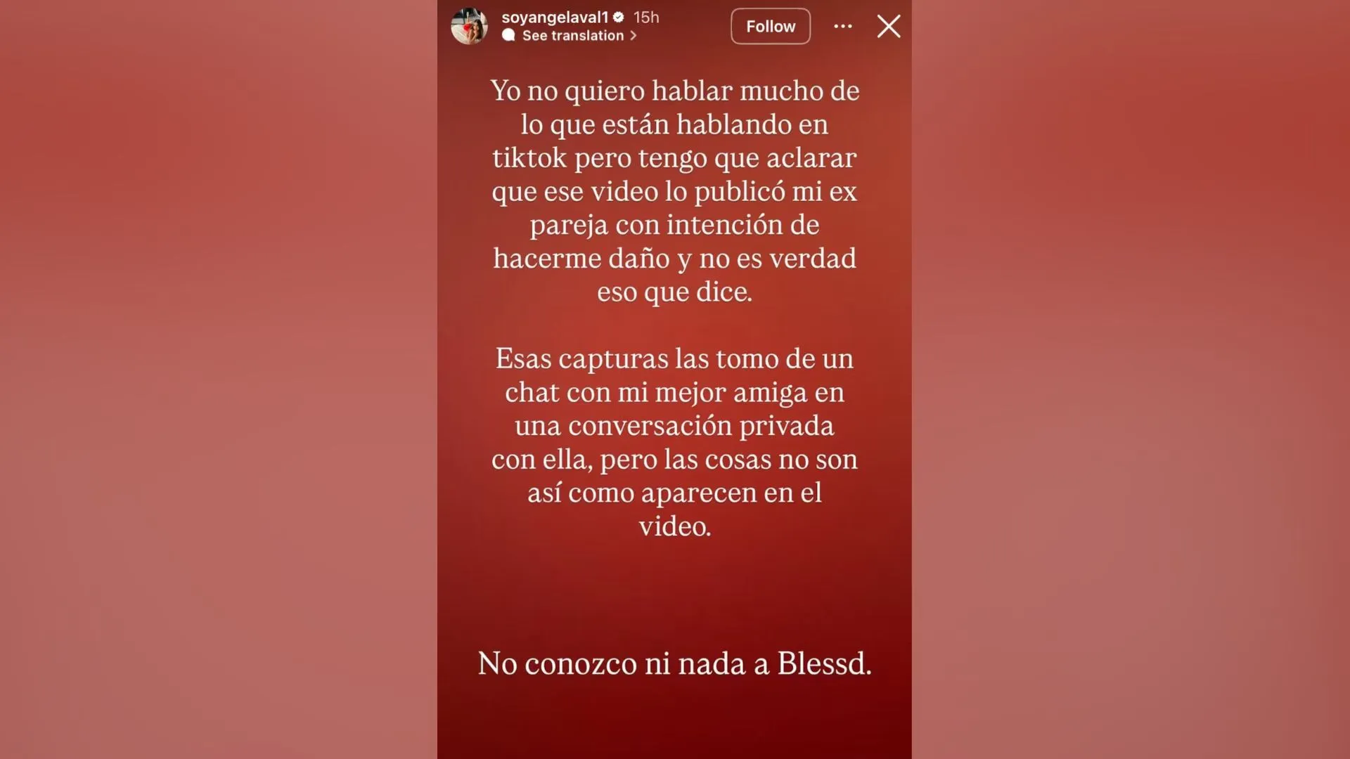 "Las cosas no son como parecen": Mujer vinculada a la presunta infidelidad de Blessd rompe el silencio