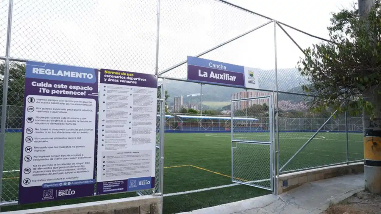 ¡A estrenar tenis! Bello entregó cuatro escenarios deportivos renovados