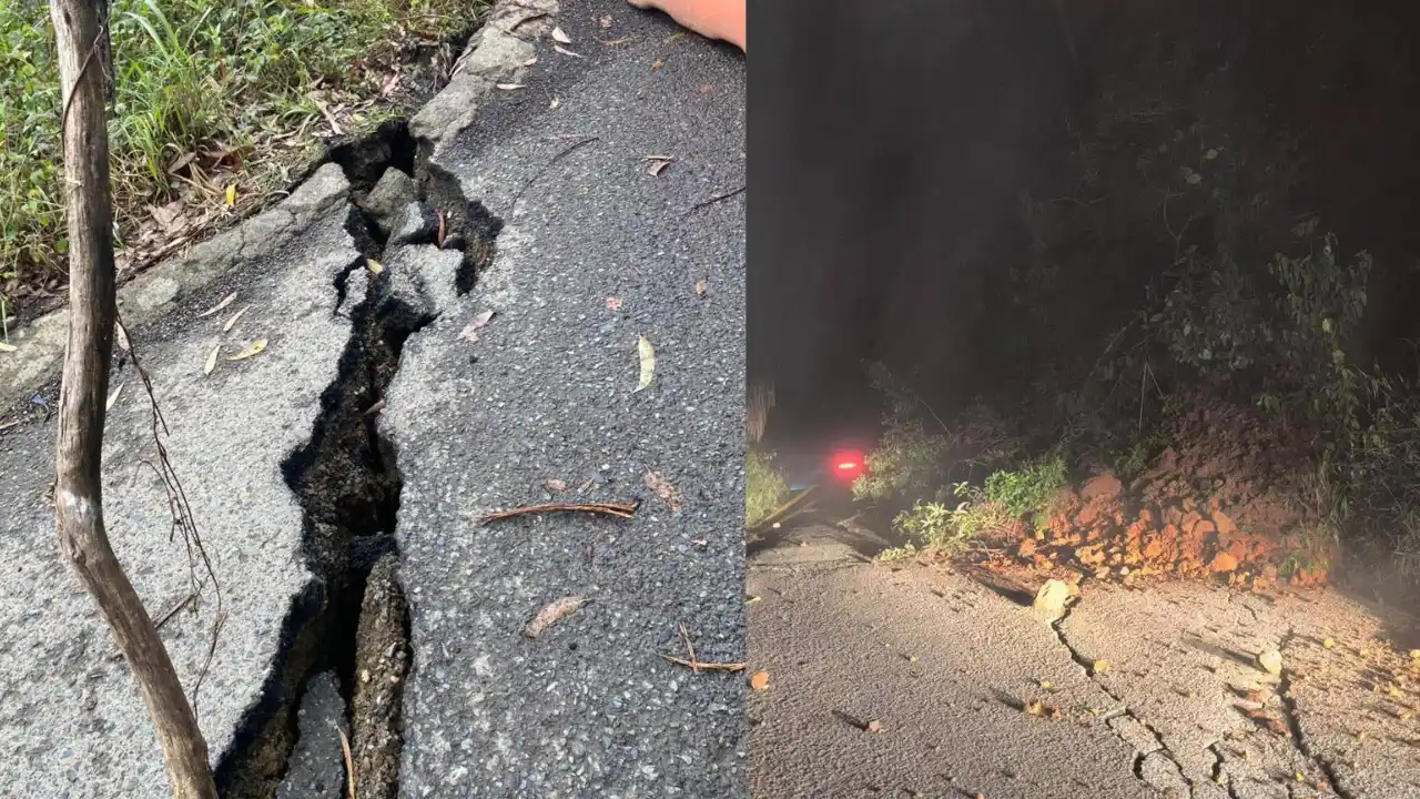 Cierre total en vía Concordia–Betulia por deslizamiento y riesgo en el terreno