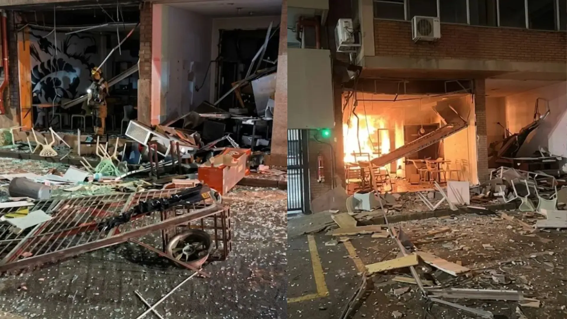 ¡Pánico en Cali! Fuerte explosión en restaurante deja una mujer herida y varios locales afectados