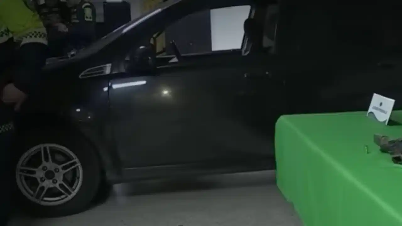 Joven frustró robo de su carro en Bogotá al pinchar una llanta del vehículo