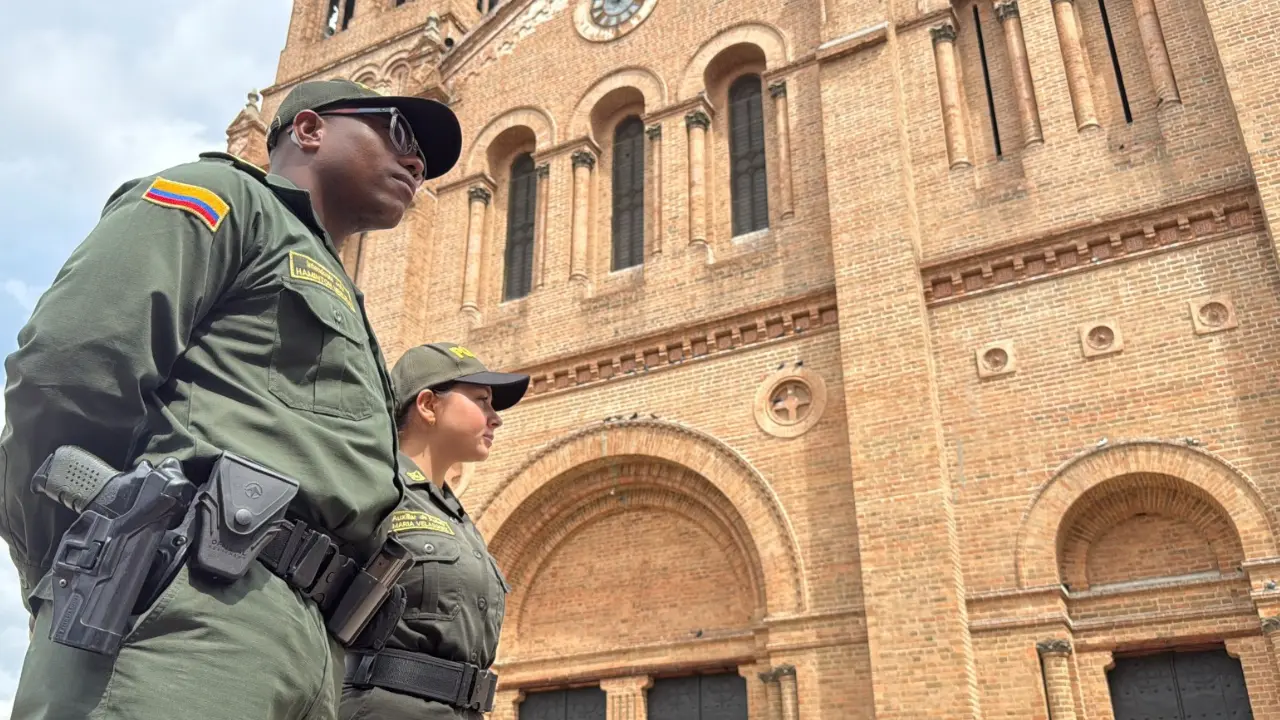 ¡Semana Santa blindada! Un despliegue de seguridad se tomó las iglesias y las calles de Medellín