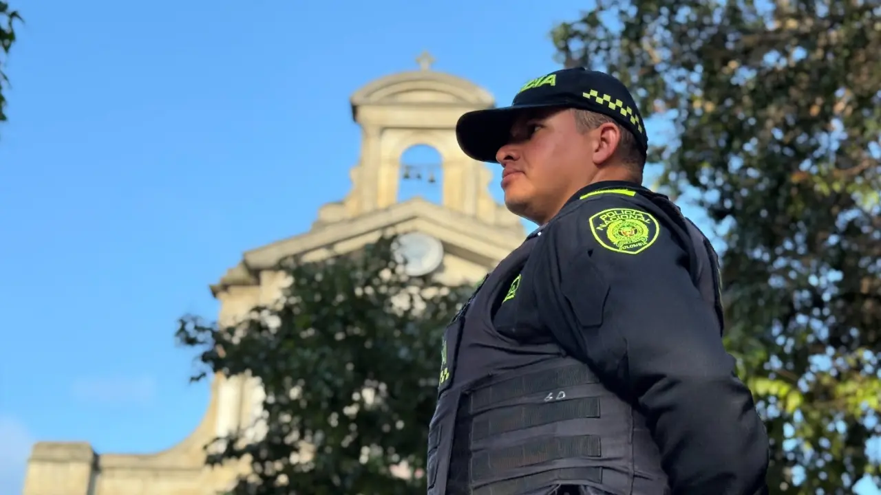 ¡Semana Santa blindada! Un despliegue de seguridad se tomó las iglesias y las calles de Medellín