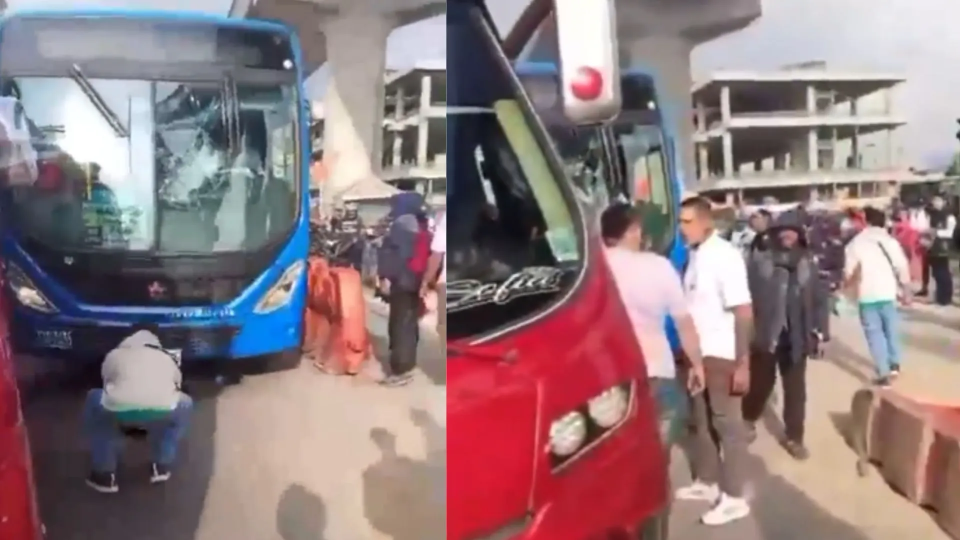 Violento ataque a ladrillazos contra un bus de TransMilenio en el sur de Bogotá deja un capturado