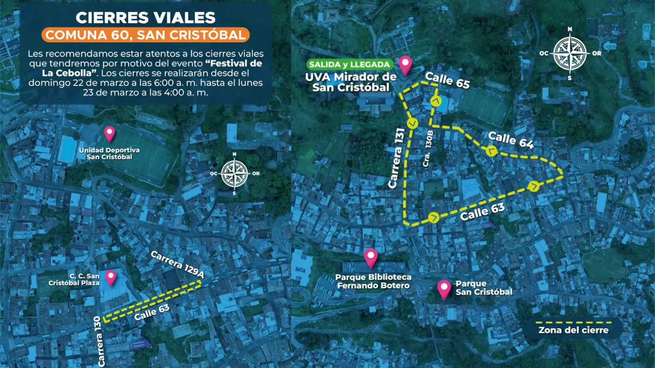 ¡Ojo en San Cristóbal! Cierres viales por festivales este fin de semana
