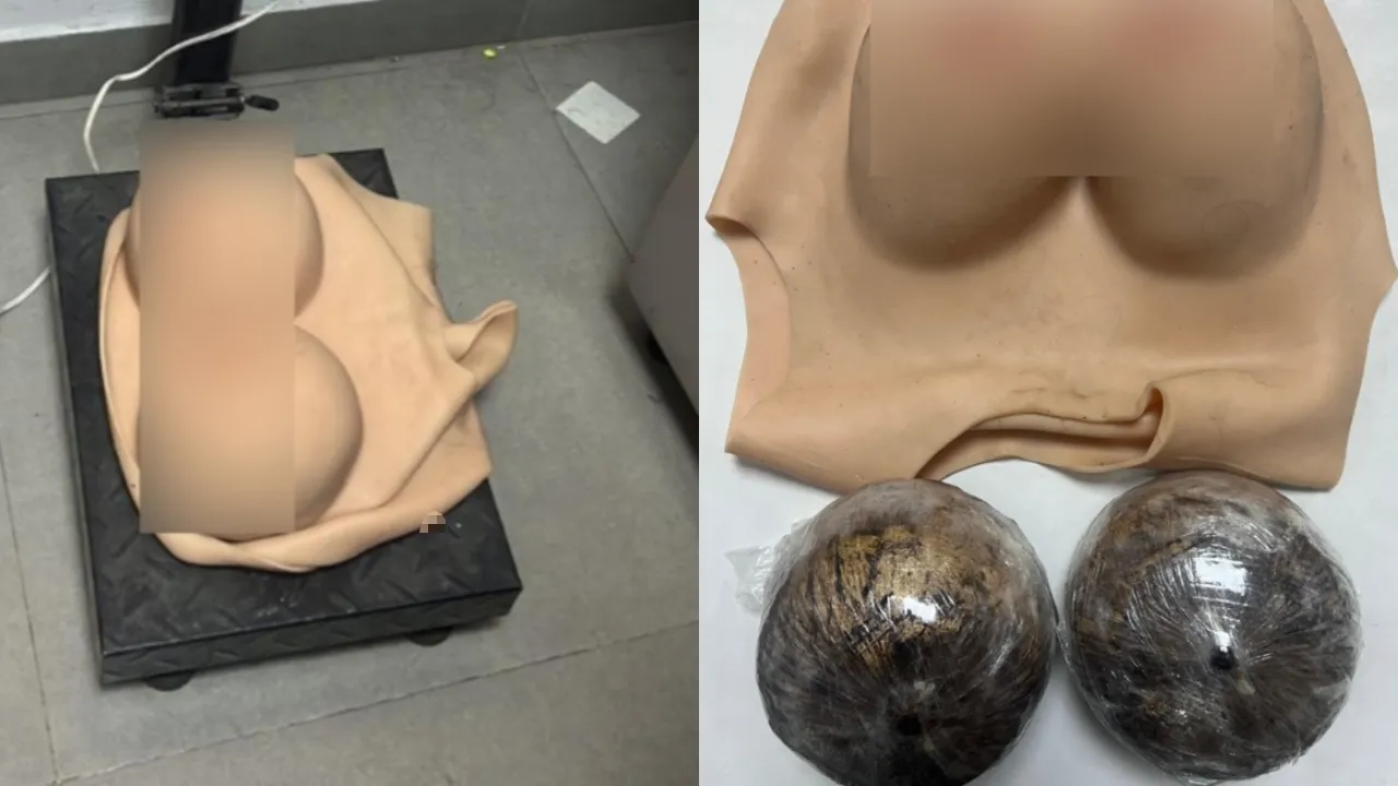 ¡Se le creció el pecho de la nada! Cayó mujer que llevaba más de 2 kilos de cocaína en prótesis falsas