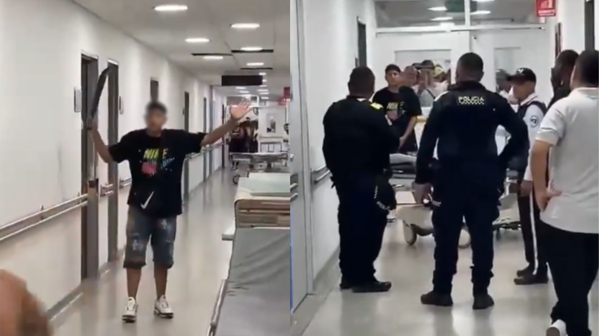 ¡Terror en Cali! Un hombre armado con hacha y machete desató caos en las salas de espera del HUV