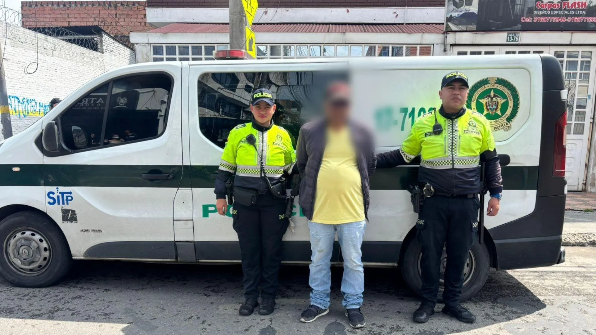 ¡Se le activó la alarma y lo delató! Cae veterano ladrón de vehículos en inmediaciones de una estación de TransMilenio