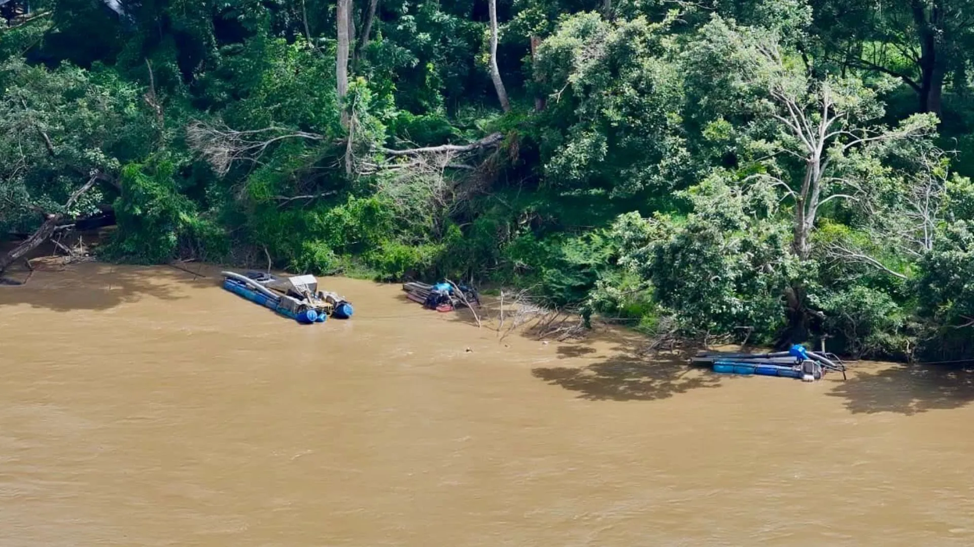 ¡Golpe al bolsillo de los criminales! Destruyeron equipos de minería ilegal en Fredonia, Antioquia