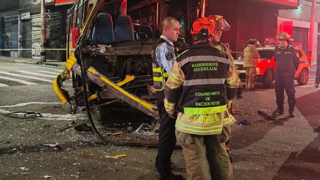 Se conoce el balance del choque de buses en el centro de Medellín: más heridos de lo esperado