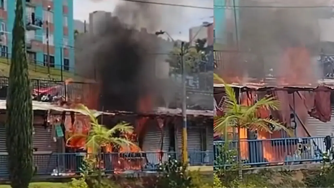 incendio en la aurora