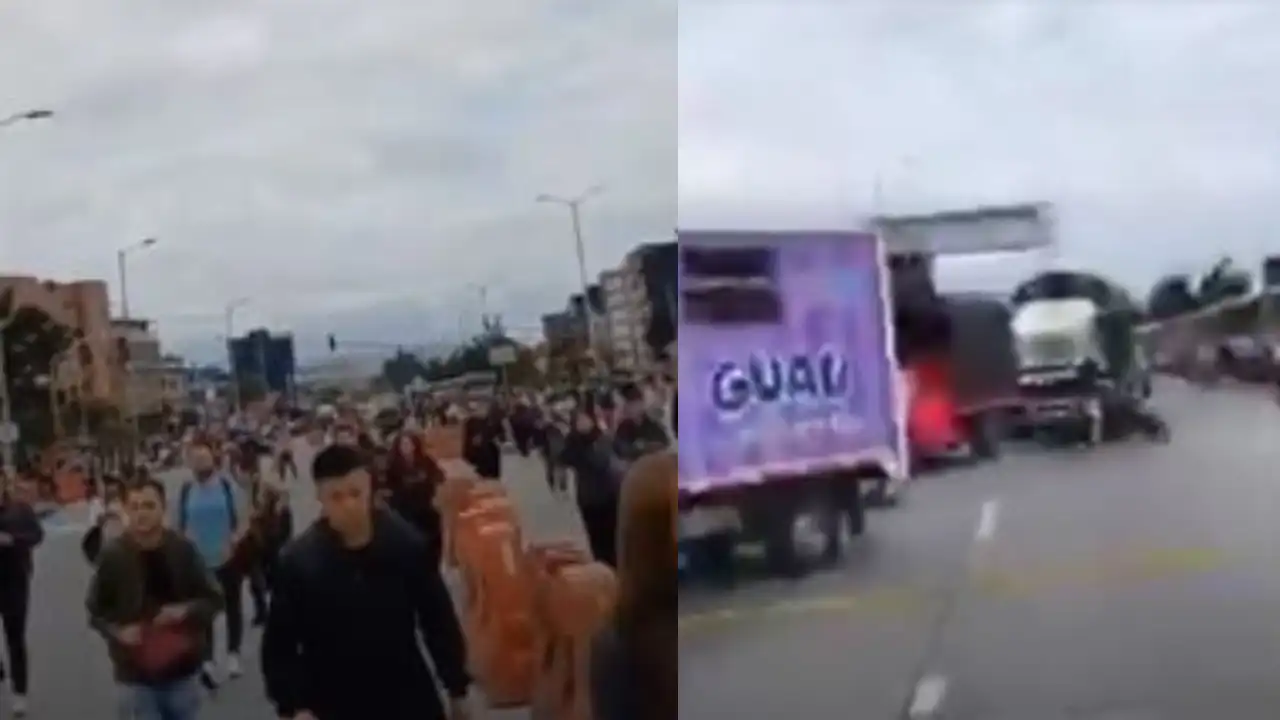 Bloqueos en la NQS: trabajadores del Metro de Bogotá protestan por falta de pago