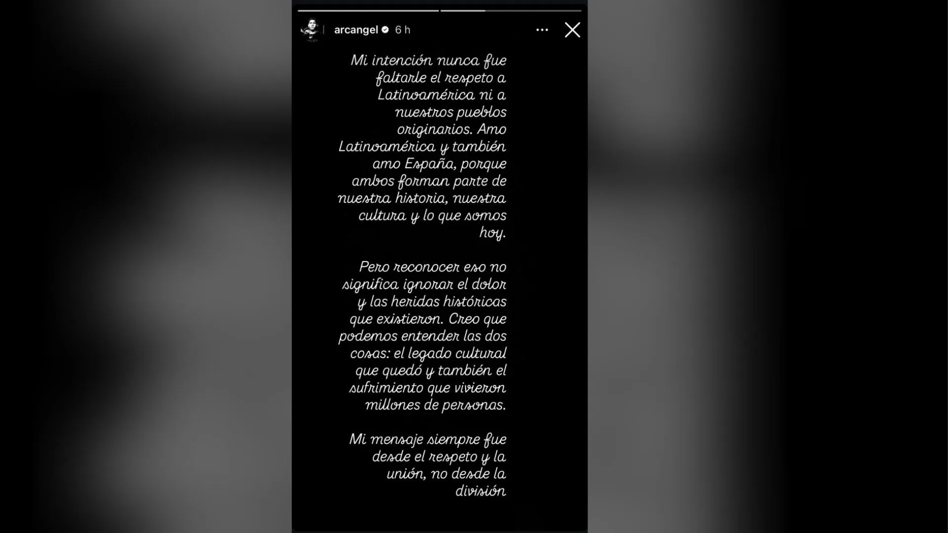 ¿Muy tarde? Arcángel se disculpa tras polémicas declaraciones sobre la conquista, pero el rechazo sigue creciendo 2 ¿Muy tarde? Arcángel se disculpa tras polémicas declaraciones sobre la conquista, pero el rechazo sigue creciendo