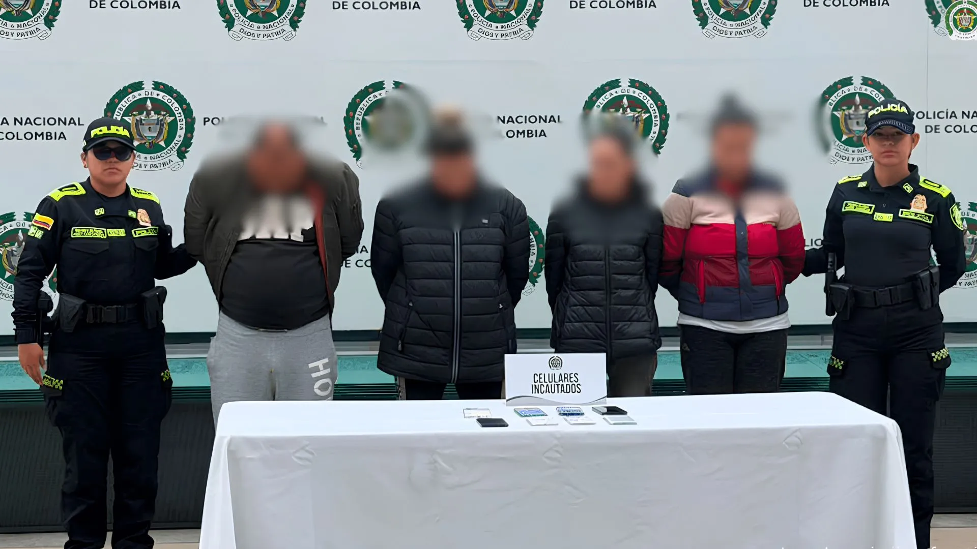 ¡Cayeron ‘Los Rojos’! Capturan banda señalada de robar celulares en TransMilenio y conciertos