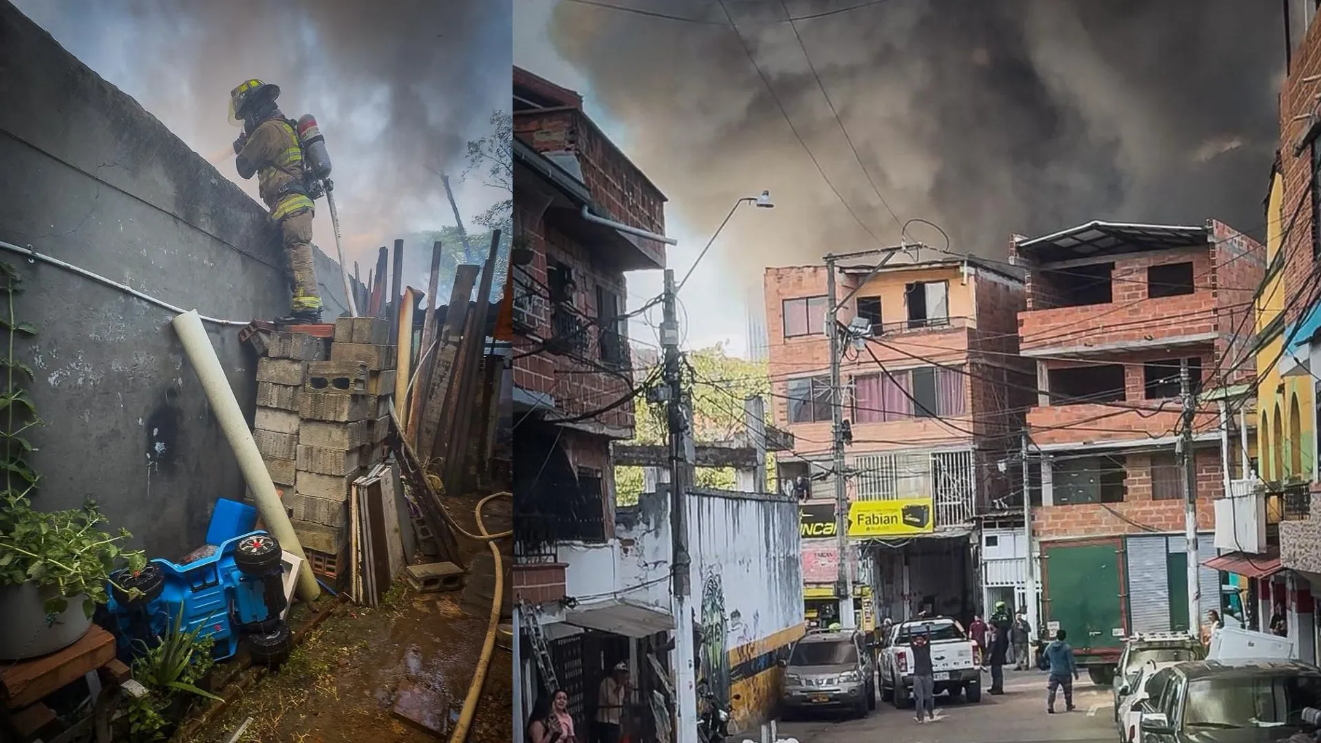 ¡Ya fue controlado! El voraz incendio en Boston dejó 16 personas atendidas y varias viviendas afectadas