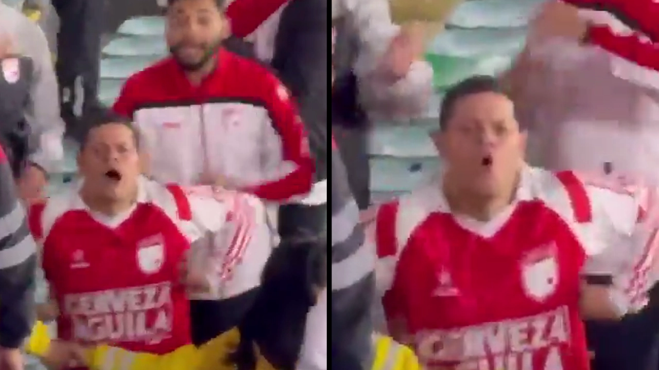 Mucho ignorante Hincha de Santa fe hizo gestos racistas a gente de Corinthians y perjudicaría al equipo