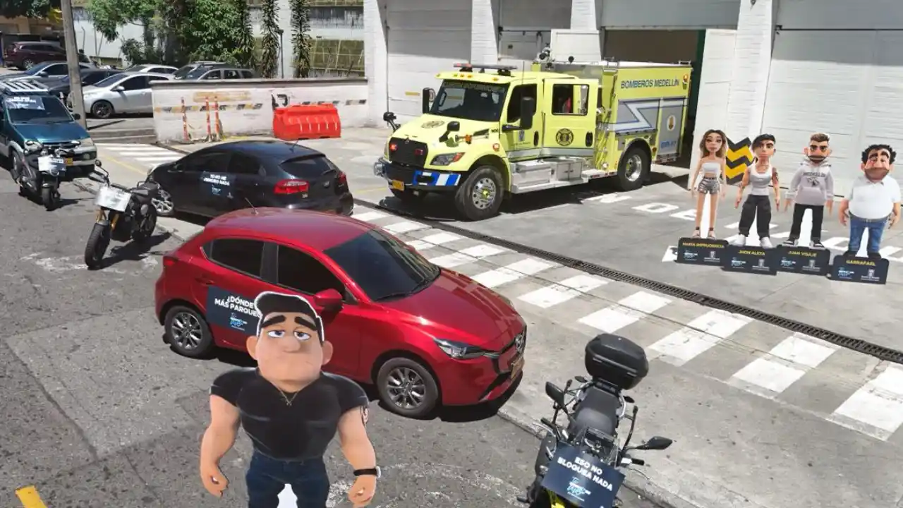 ¡Se les acabaron los 'dos minuticos'! Presentan a 'Nestorbo', el personaje de los mal parqueados en Medellín 3 ¡Se les acabaron los 'dos minuticos'! Presentan a 'Nestorbo', el personaje de los mal parqueados en Medellín