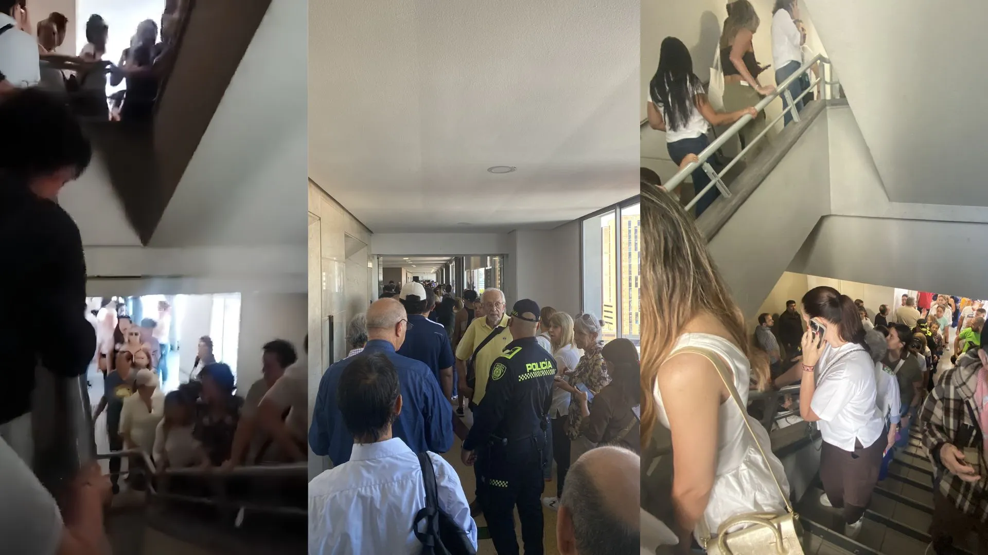 Colapso en ascensores y largas esperas marcan la jornada electoral en el Centro Comercial San Diego