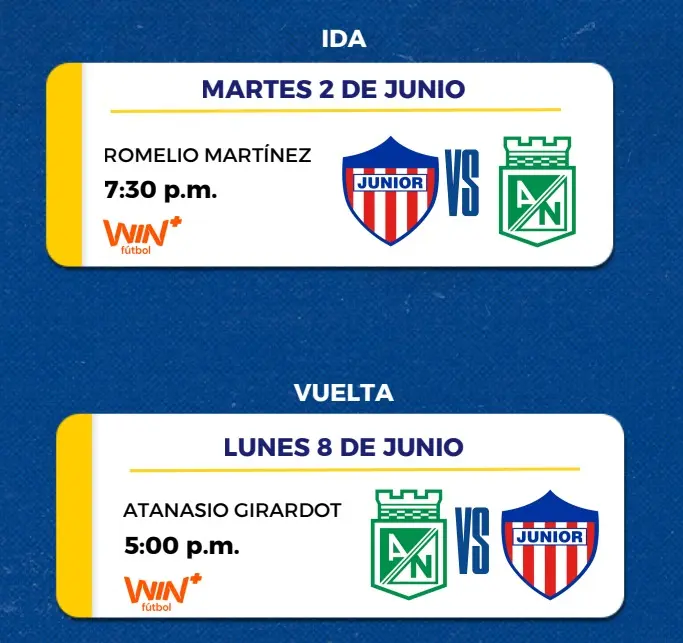 ¡Alístese pues! Junior y Nacional ya tienen fechas para definir al campeón de la Liga BetPlay 2 Liga betplay asi se jugara la final