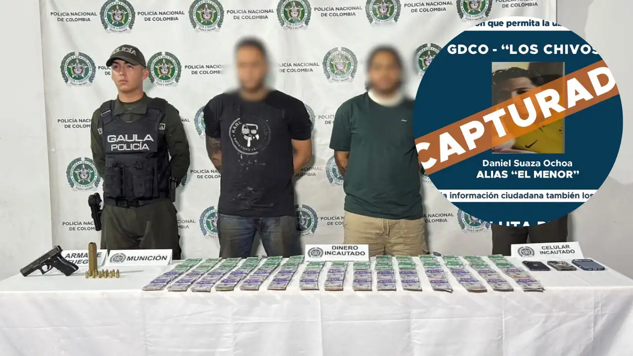 Cayó alias ‘el Menor’, el temido cabecilla de ‘Los Chivos’ y uno de los más buscados de Medellín