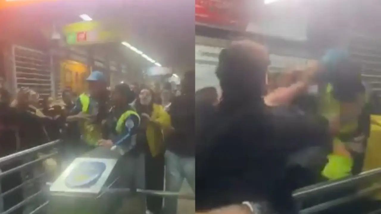Batalla campal en TransMilenio: pelea por estudiantes colados terminó con heridos