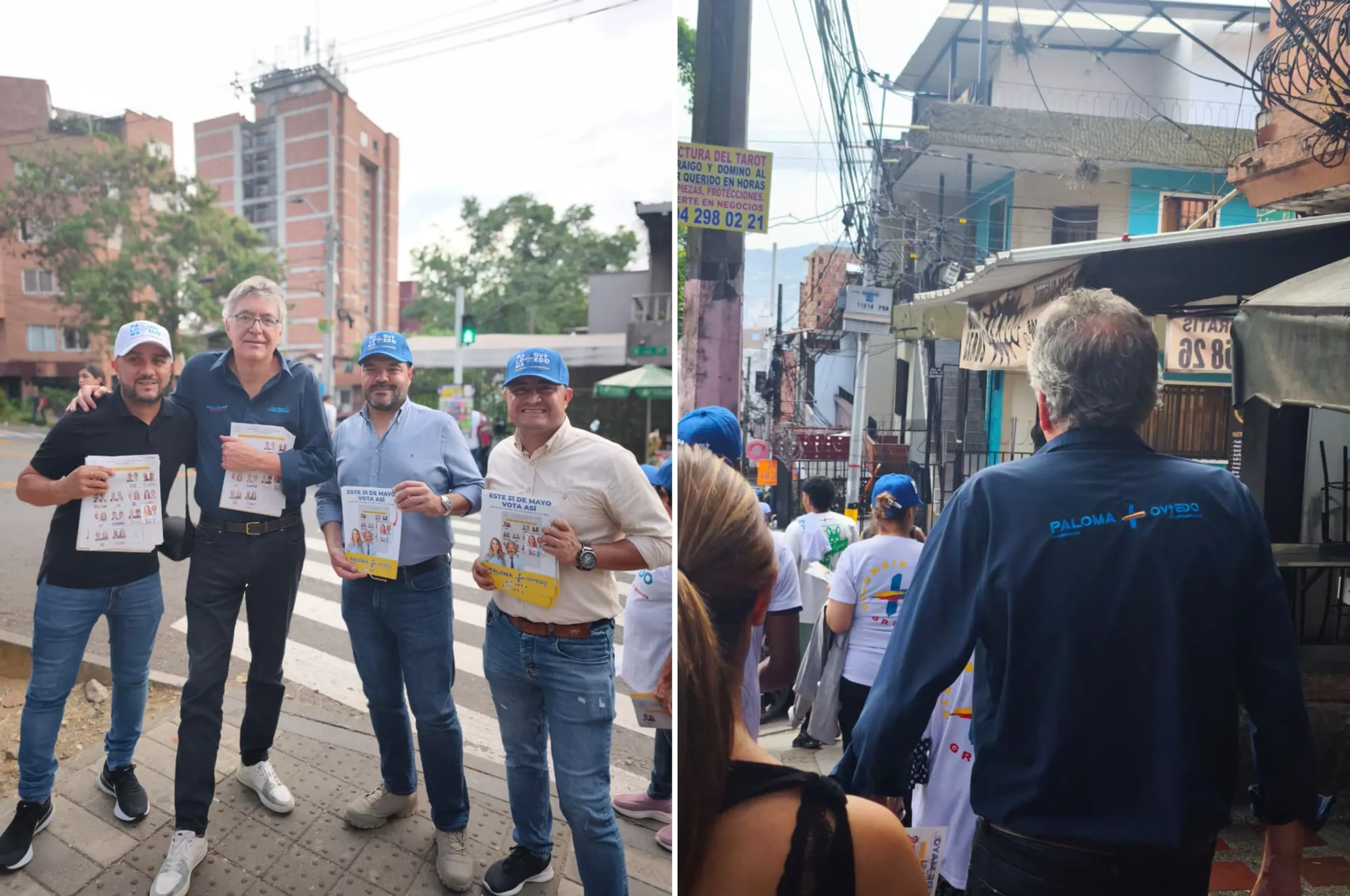¡Con la camiseta puesta por Paloma Presidenta! Mauricio Cárdenas estuvo volanteando esta tarde en Buenos Aires 5 cardenas1 scaled