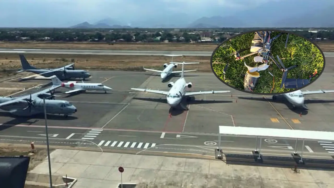 Descubren un dron explosivo con tecnología para evadir radares muy cerca del aeropuerto en Bogotá