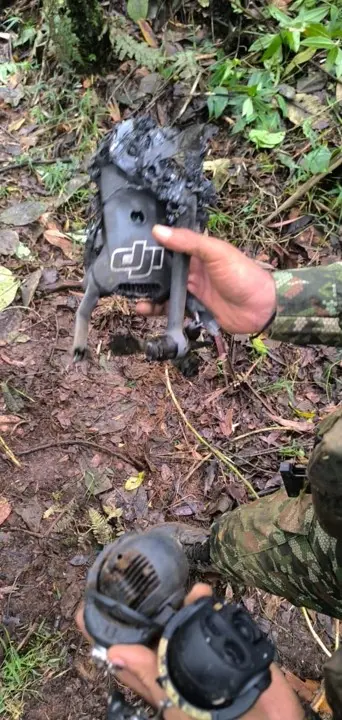 ¡Dos soldados heridos en Jamundí! Ejército derriba dos drones cargados de explosivos