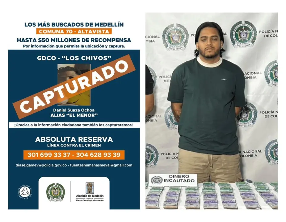 ¡Mírenle pues la cara a alias «El Menor»! Fico Gutiérrez confirma la captura del «terror de Altavista» 2 el menor1