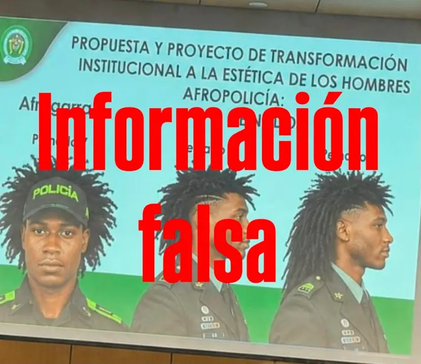 ¡Pilas, es fake! Policía Nacional desmiente imágenes falsas sobre supuesta transformación «inclusiva» 3 fake poli1