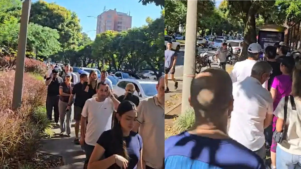 ¡Qué gentío votando en El Poblado! Largas filas para ingresar al Inem ¡Qué gentío votando en El Poblado! Largas filas para ingresar al Inem