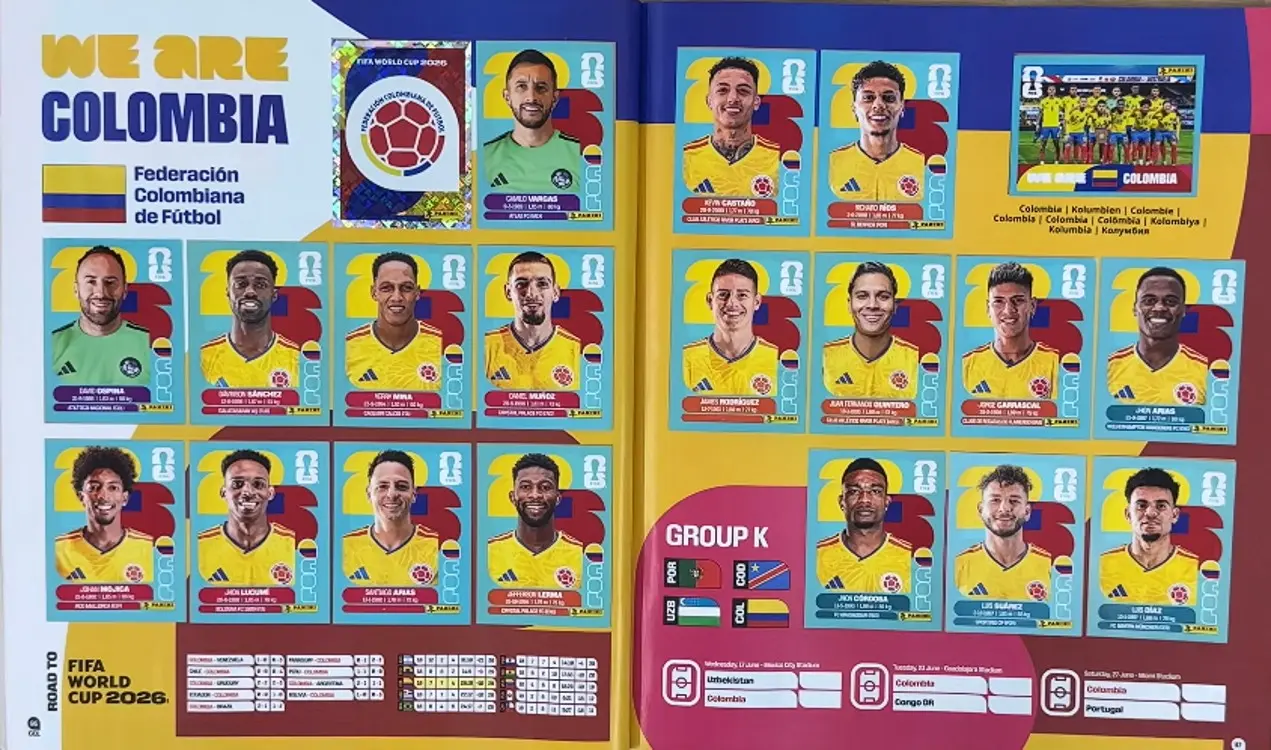 ¿Puntería o brujería? Panini logró una efectividad del 100 % con la convocatoria de la Selección Colombia 2 panini acerto el 100% de los convocados de colombia
