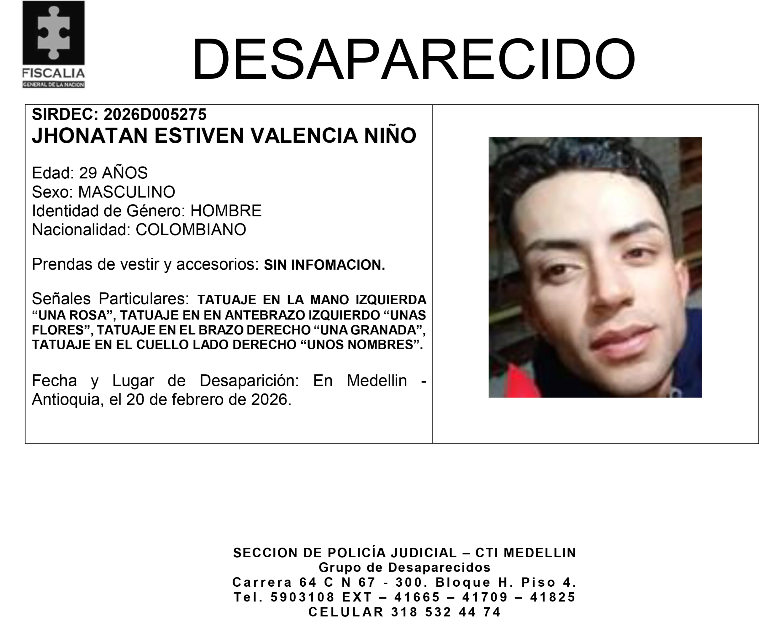 Jhonatan Estiven Valencia desapareció en Medellín 2 2 BOLETIN JHONATNA ESTIVEN VALENCIA NINO scaled