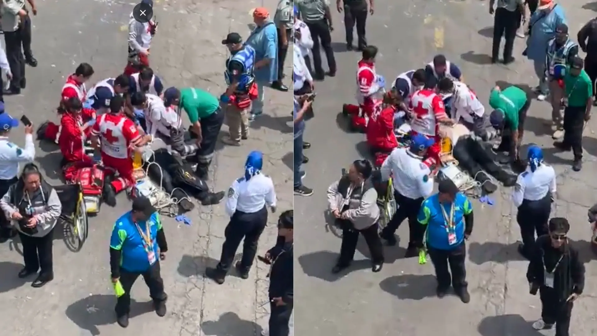 ¡Susto en la inauguración del Mundial! Aficionado alemán sufrió un infarto a las afueras del Estadio Azteca