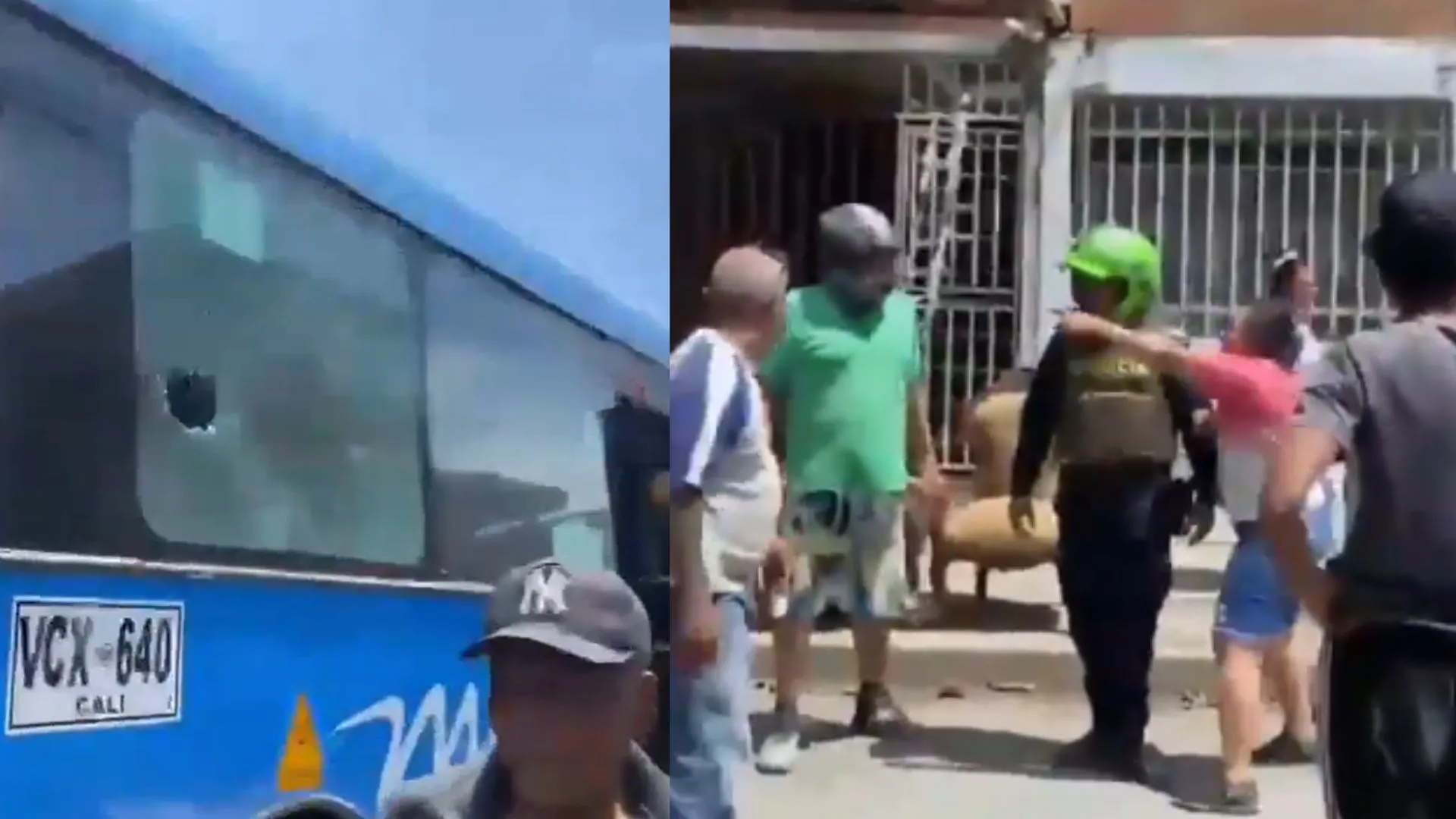¡Indignante en Cali! Un niño herido tras brutal ataque de motociclistas contra un bus del MÍO
