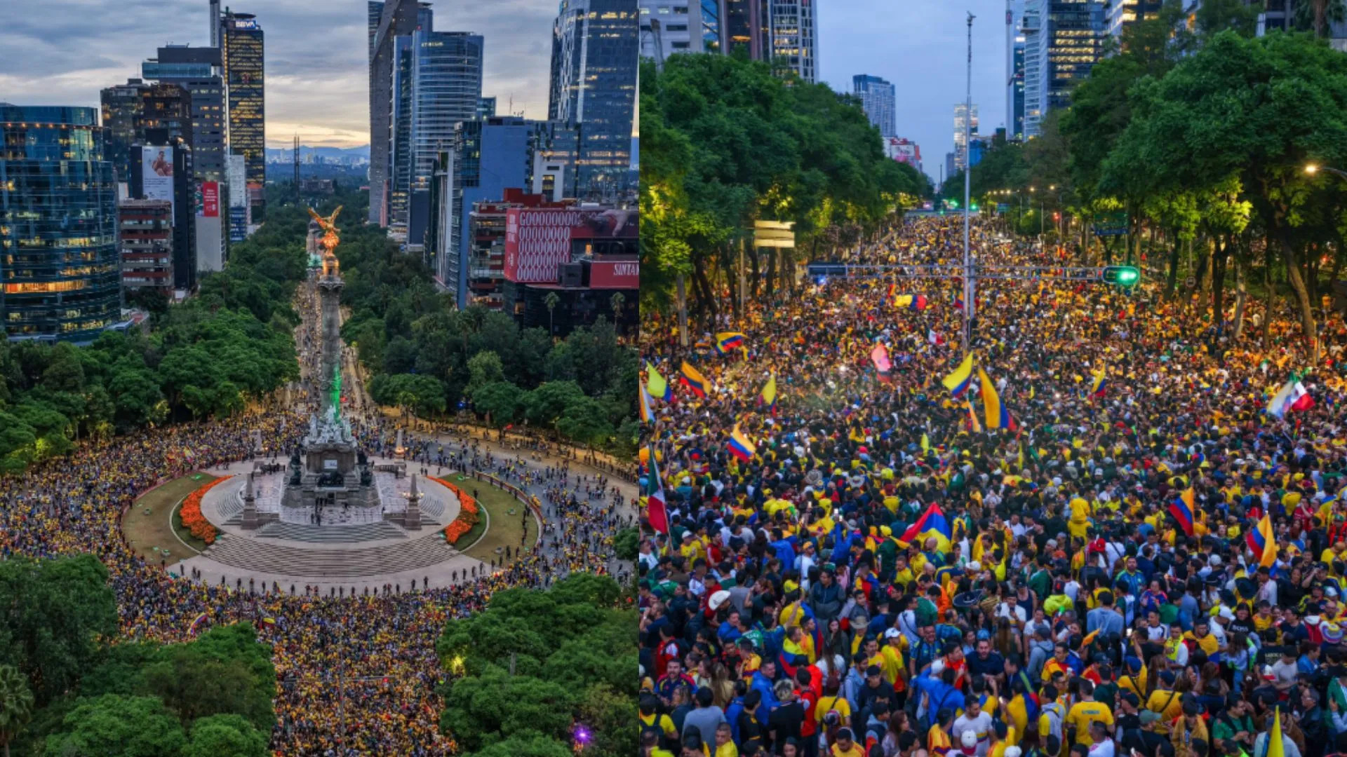 ¡Locura por la Tricolor! Fiesta total en Ciudad de México para el debut de Colombia ante Uzbekistán