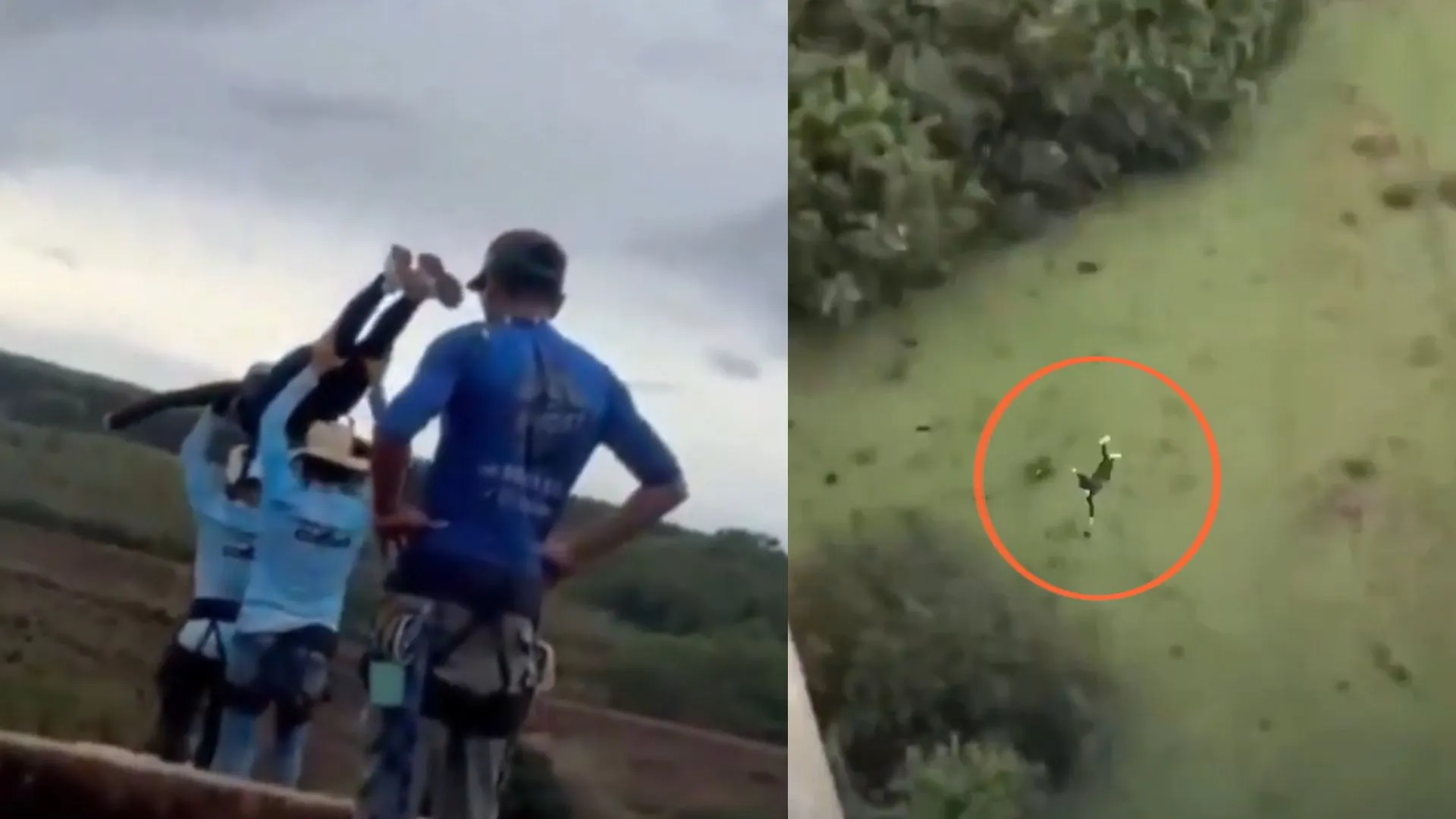 ¡Mortal error en Brasil! Mujer murió tras ser lanzada sin cuerda durante salto de bungee jumping
