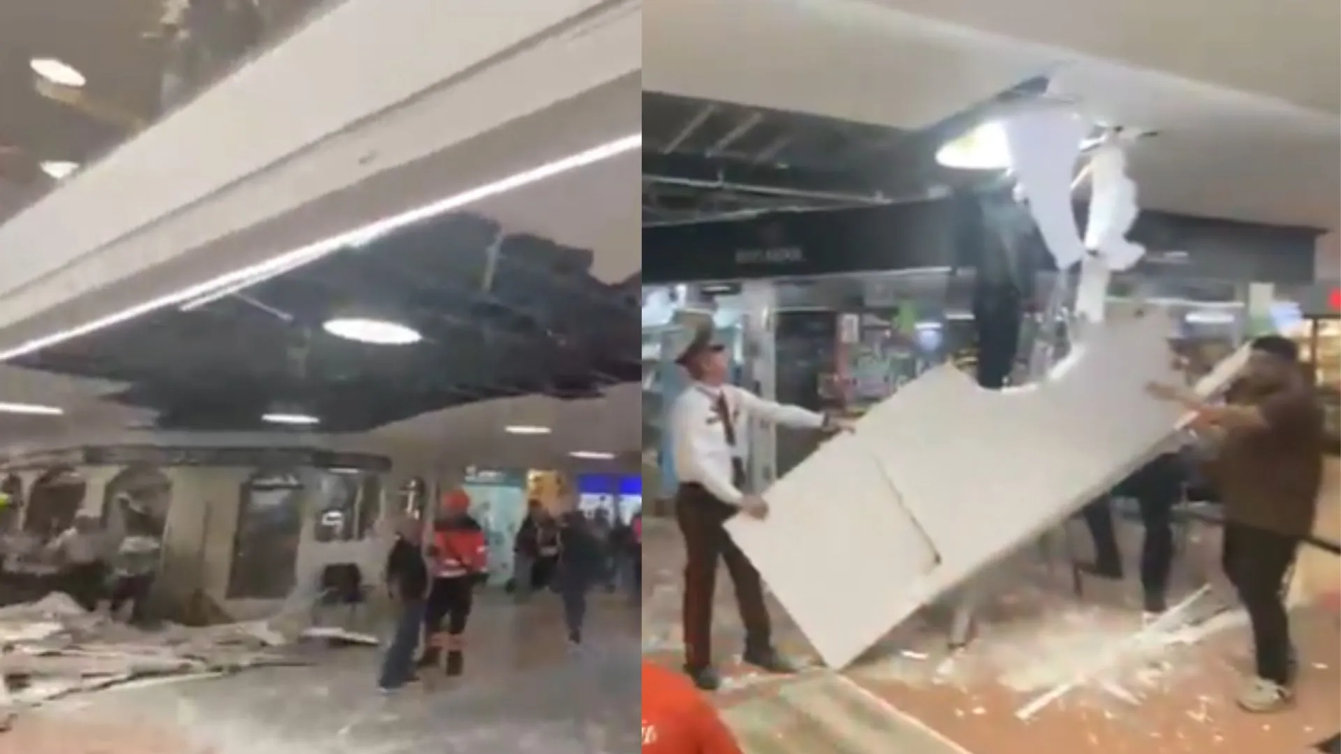¡Emergencia en Medellín! Parte de un techo colapsó en Unicentro y dejó varias personas heridas