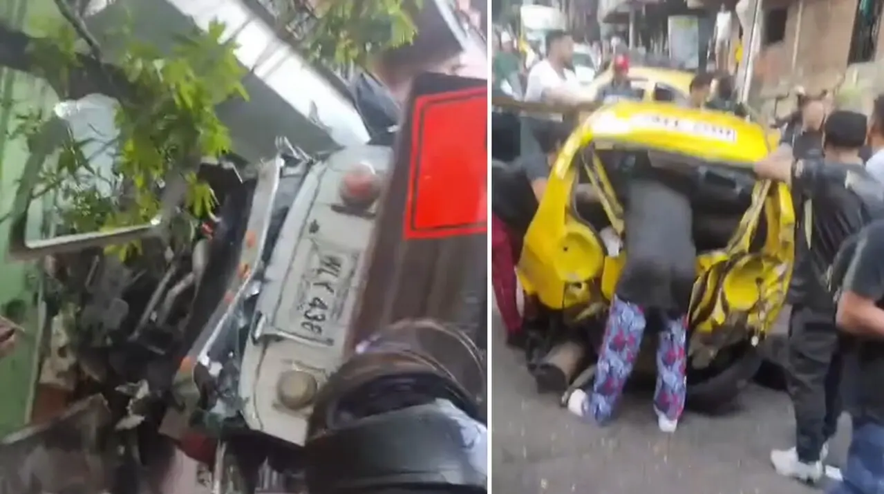 ¡Urgente! Grave accidente de tránsito en el sector de «Cuatro bocas», nororiente de Medellín 1 accidente en cuatro bocas medellin