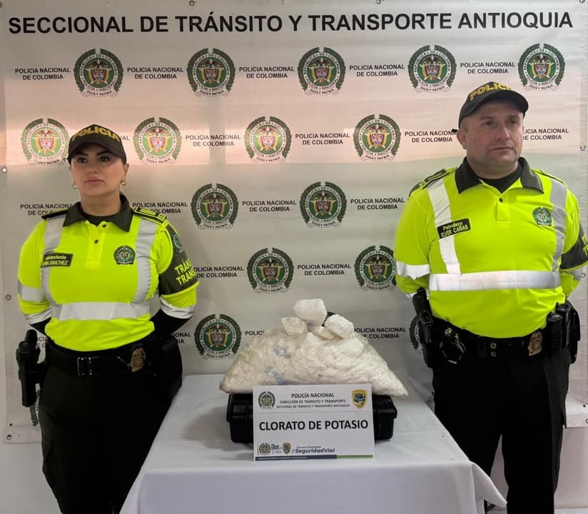Incautan 16 kilogramos de clorato de potasio en la vía Medellín - Sonsón 2 clorato de potasio sonson