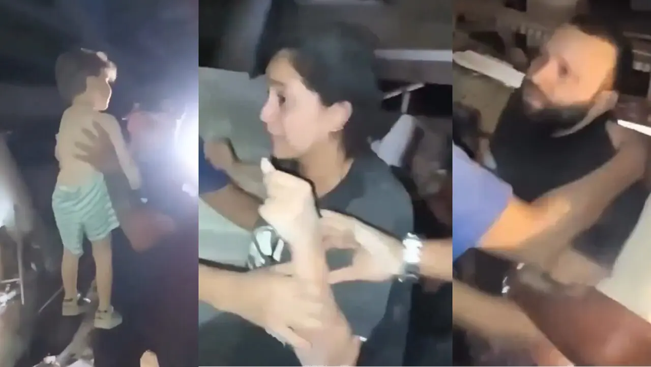 familia rescatada en Venezuela