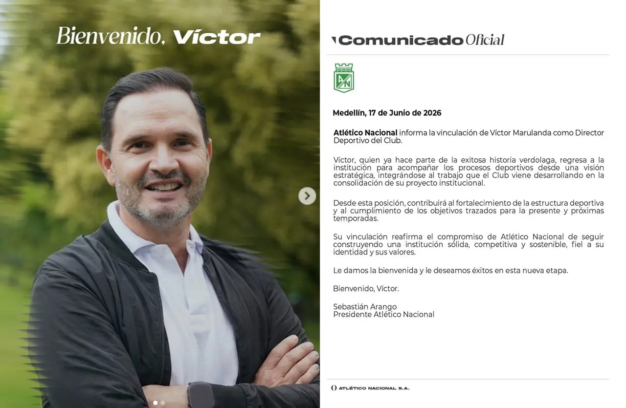 ¡Bienvenido a casa! Víctor Marulanda asume como nuevo Director Deportivo de Atlético Nacional 2 marulanda en nacional