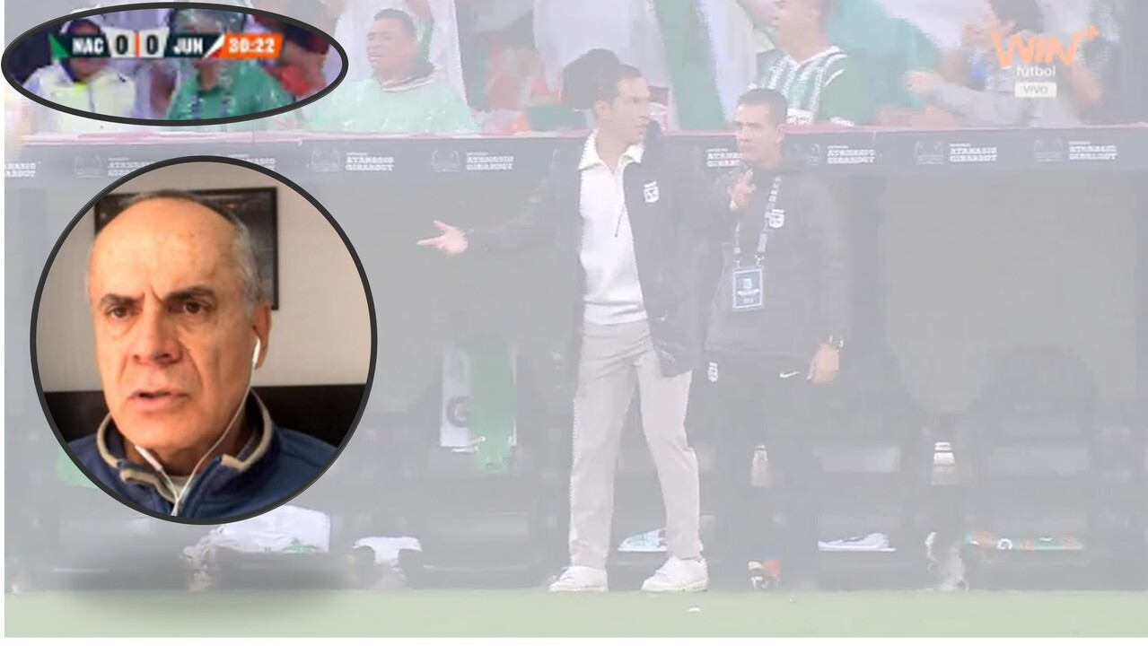 un vidrio lanzado durante el partido de la final nacional junior lesionó a juan jose pelaez, comentarista de WIN