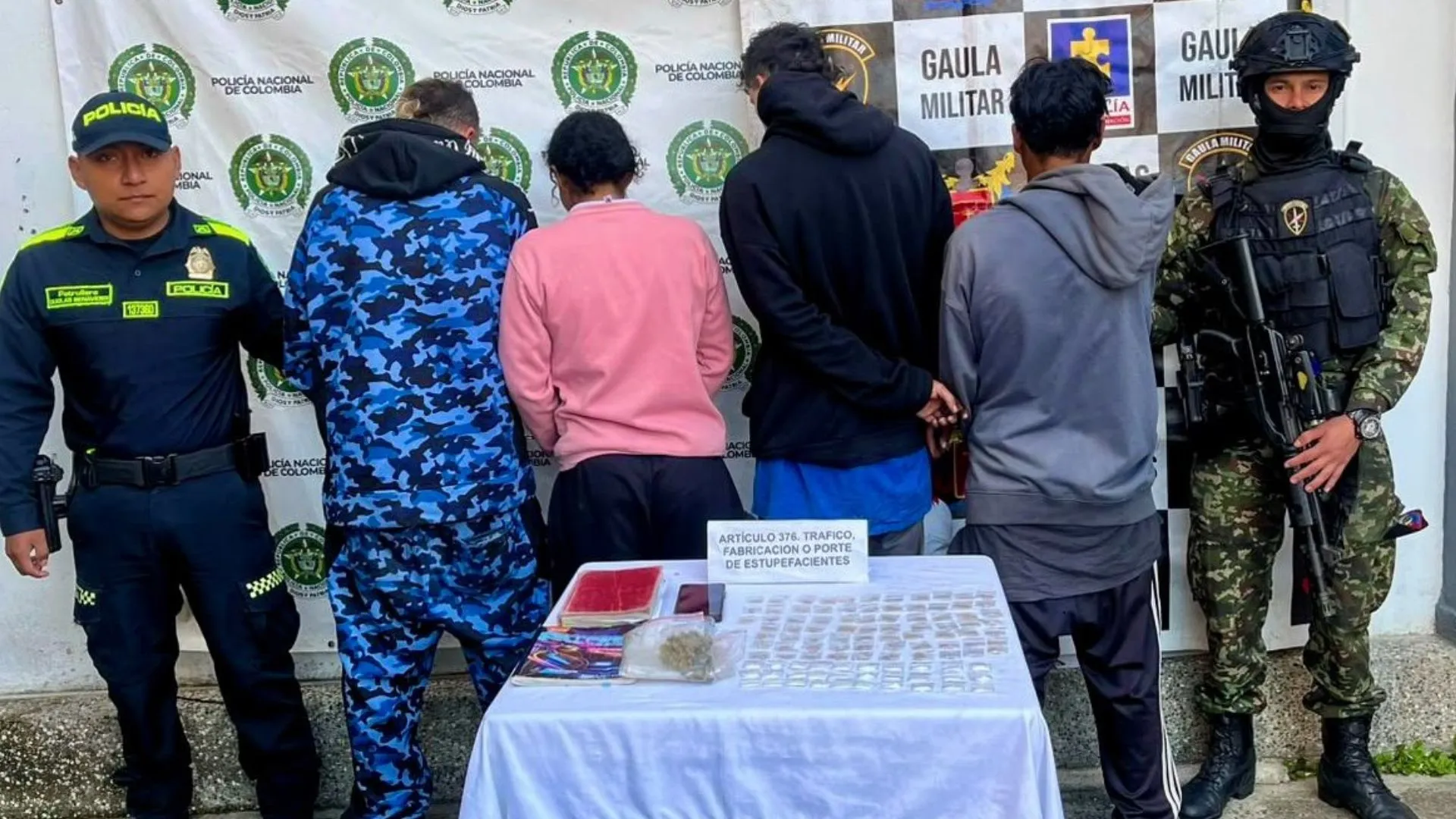 Con dosis de droga y cuadernos de contabilidad: cayeron cuatro integrantes de ‘El Mesa’ en Guarne